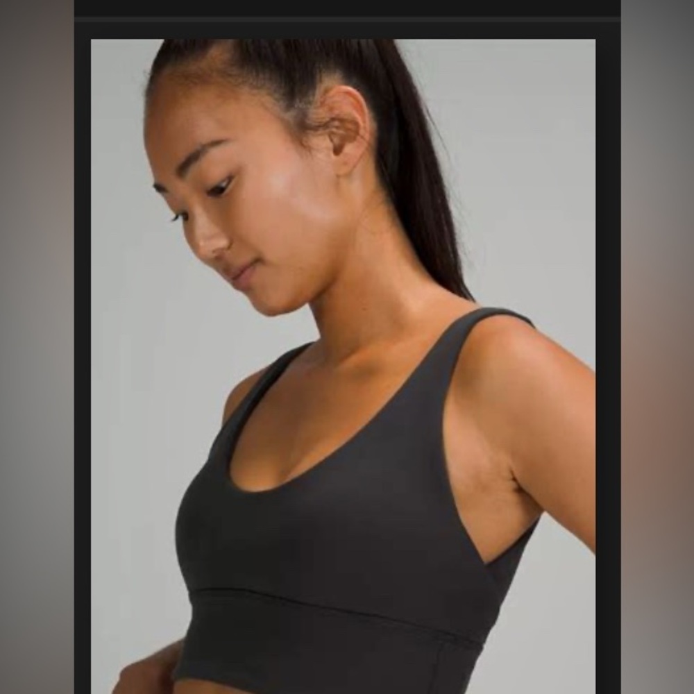 Lululemon Bra, reversible. Nulu Fabric. Align. Warm Grey & Mottled   Black.EUC